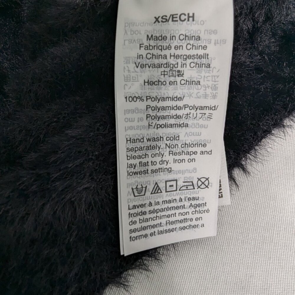 Madewell Black Fuzzy Textured Button Front Cardig… - image 7